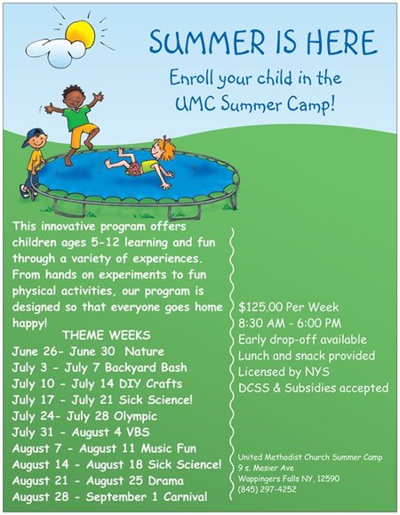 Umc Summer Camp Care Com Wappingers Falls Ny Camp