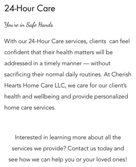 Cherish Hearts Home Care Llc Care Com Cincinnati Oh Home Care Agency